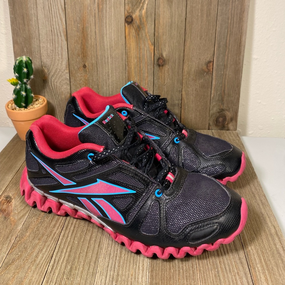 Reebok Zignano Men’s Size 6.5 Women’s 8.5 Pink Black Running Shoes JB7445